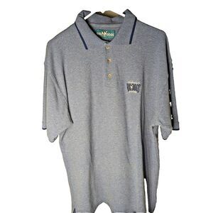 BIG DOGS Men's Polo Short‎ Sleeve Shirt XL Extra Large Blue VTG